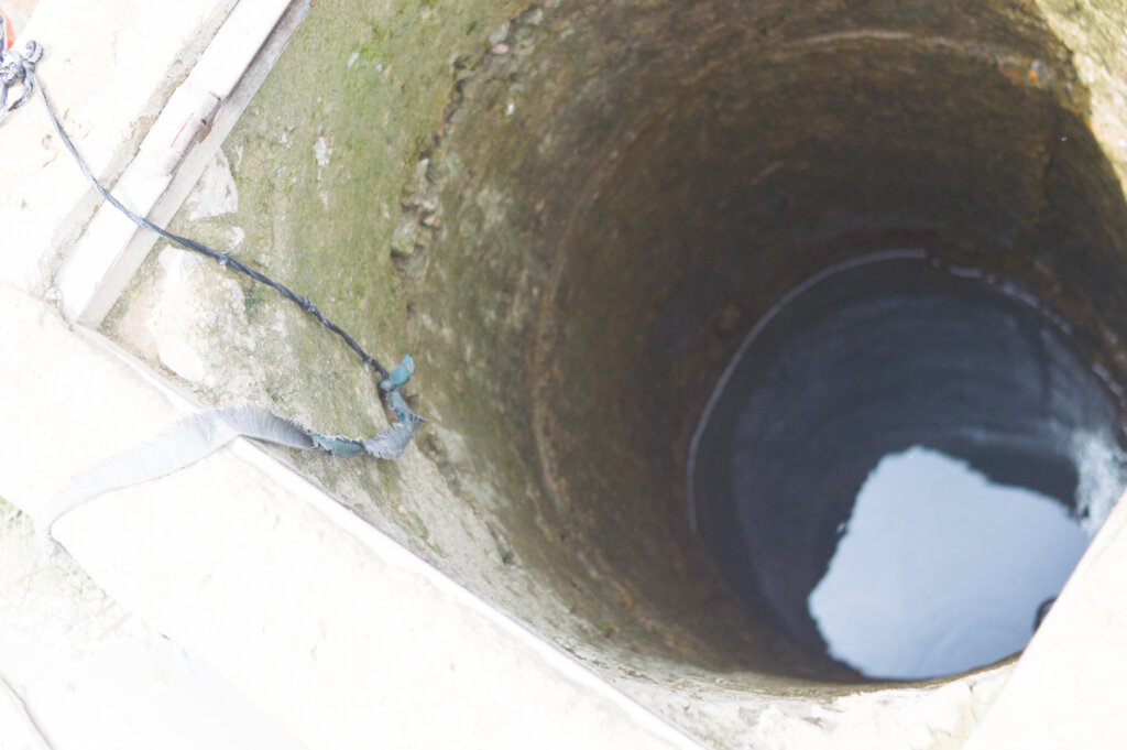Open well as a source of water