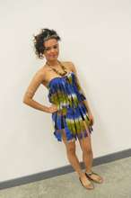 One of the beautiful models at the fashion show