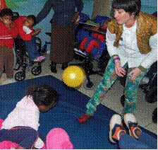 Bring playtime to 100 children with disabilities