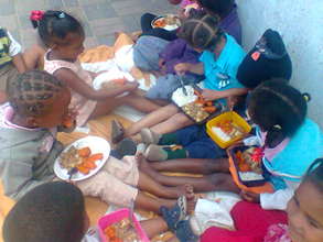 Enjoying a good meal