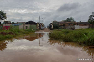 Flooding in the streets of Altamira.