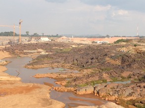 Construction moves forward on the Belo Monte dam.