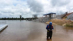 Worker at Belo Monte Dam