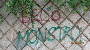 Belo Monster: Protest Graffiti Against Belo Monte