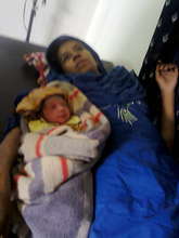 Huma and her new son