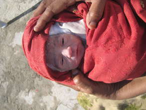 Newborn at HDF's CHC in Islamabad
