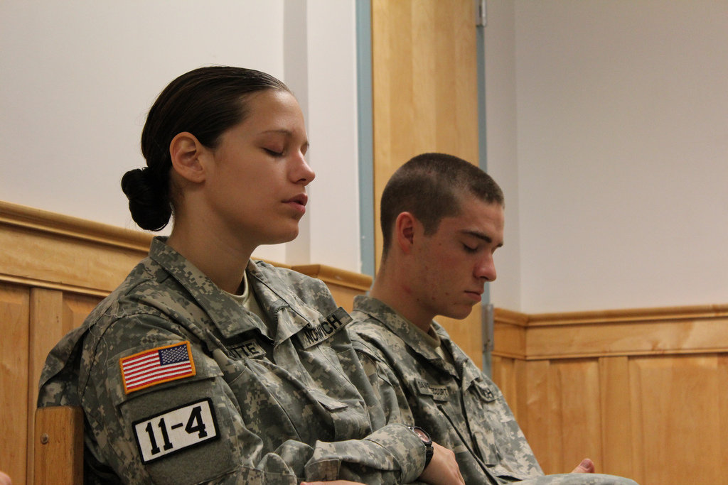 Teach 15 Veterans Attending College To Meditate