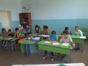 Children listening to their tasks attentively