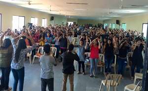 The Volunteers doing the YMCA dance