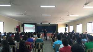 Ajit, the co-founder welcoming the volunteers