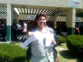 Tanya Alvarado passed her driving permit exam!