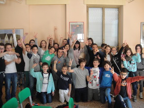 Super enthusiastic g4g kids in Italy