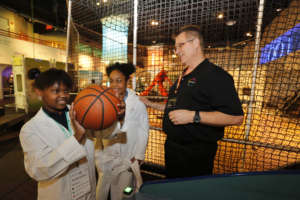 Playing basketball with a robot