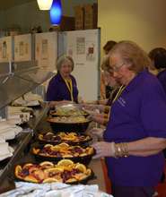 Residents prepare food for Ronald McDonald House
