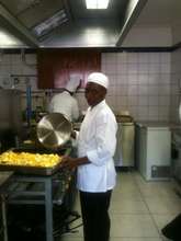Busi in the Villa Dinne kitchen