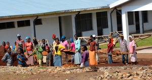 Workers busy at Mudula District Hospital