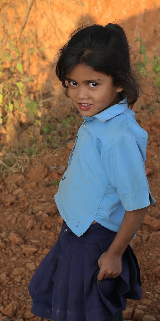 A girl with a uniform