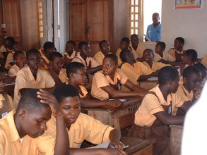 section of students during a schools outreach