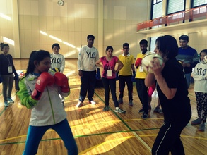 Boxing classes at YLC 2015
