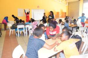 School girls structurize ideas via a mind-map
