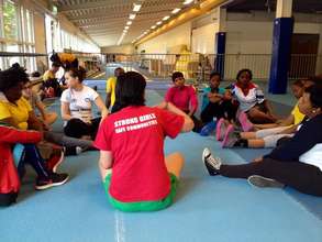 Boxing workshop during Youth Leadership Camp 2014