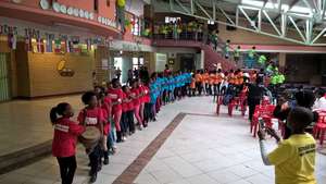 Girls at the event in Isikhokelo Primary School
