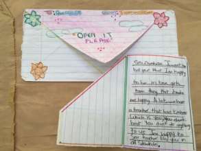 Letter from programme participant to her coach