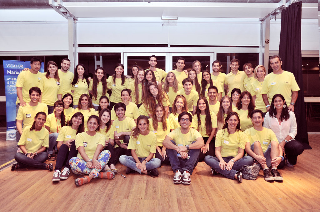 Volunteers team