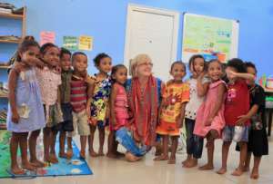 NZ Ambassador visits with students