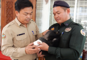 WRRT members with a bear they rescued.