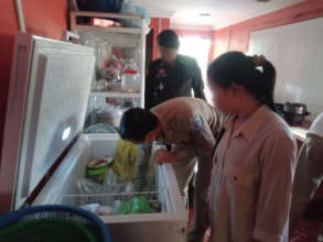 WRRT inspects freezer in Sihanouk for bushmeat