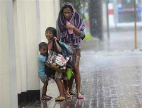 Children in Typhoon Haiyan (Source: Reuters)