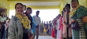 Project visit by Carole