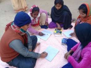 The Teacher & students at additional tuition class