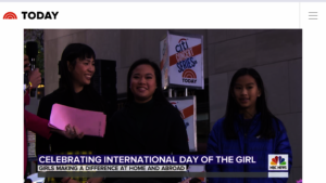 Sophie, Phoebe and Tully live on The Today Show