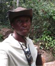 The wood behind me is to be burned for charcoal