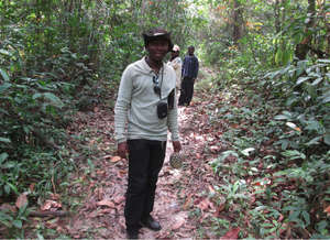 Neabei in the field, on the trail