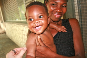 A mom and her HEALTHY, happy baby