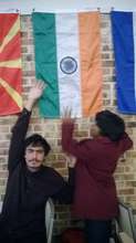 Me with the India flag at Bard :)