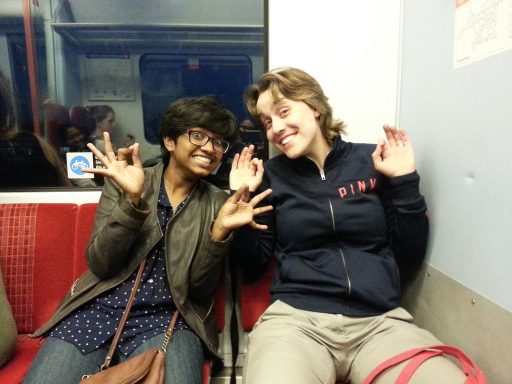 My first time on the London Tube!