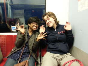 My first time on the London Tube!
