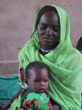 Woman and her young child