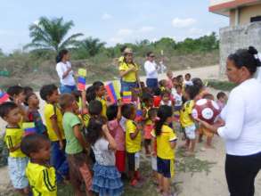 Children playing soccer like the best!