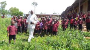 #4: Students following  Prosper Ndabishuriye