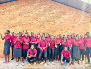 A picture of students who performed well ...2