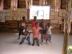 Preschool children in action