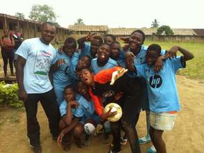 The girls and their coach