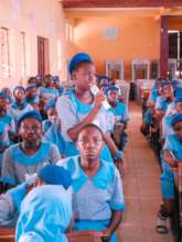 Adolescent Girl Asking Question
