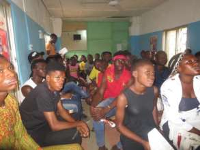 Young people listening with keen interest