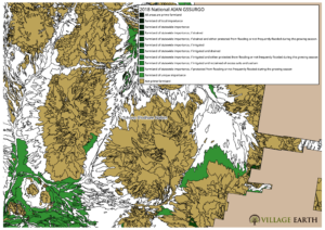 Example of the SSURGO data mapped by Village Earth